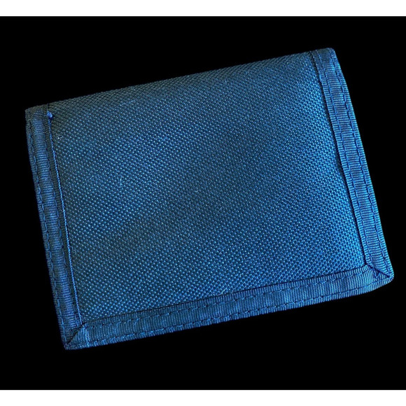 Black Watch Plaid Lined Wallet Black Nylon Vintage 80s 90s Mens Bi Fold - Picture 2 of 9